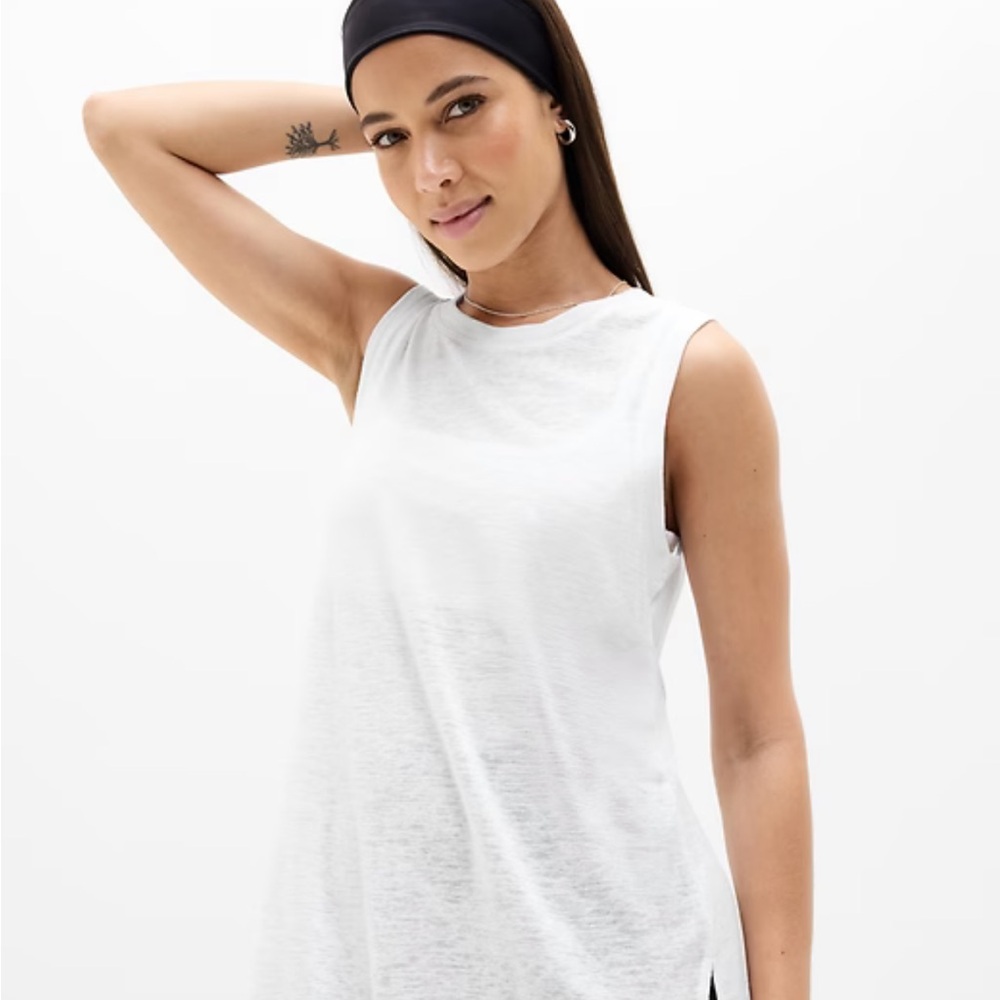 Athleta Breezy Tank White